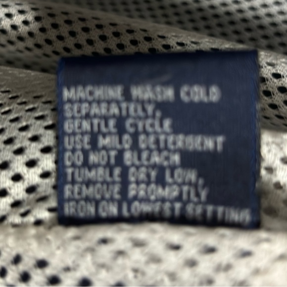 South Creek Raincoat Wind Breaker Color Block Yellow Blue White 1XB Hood NWOT - Picture 6 of 14